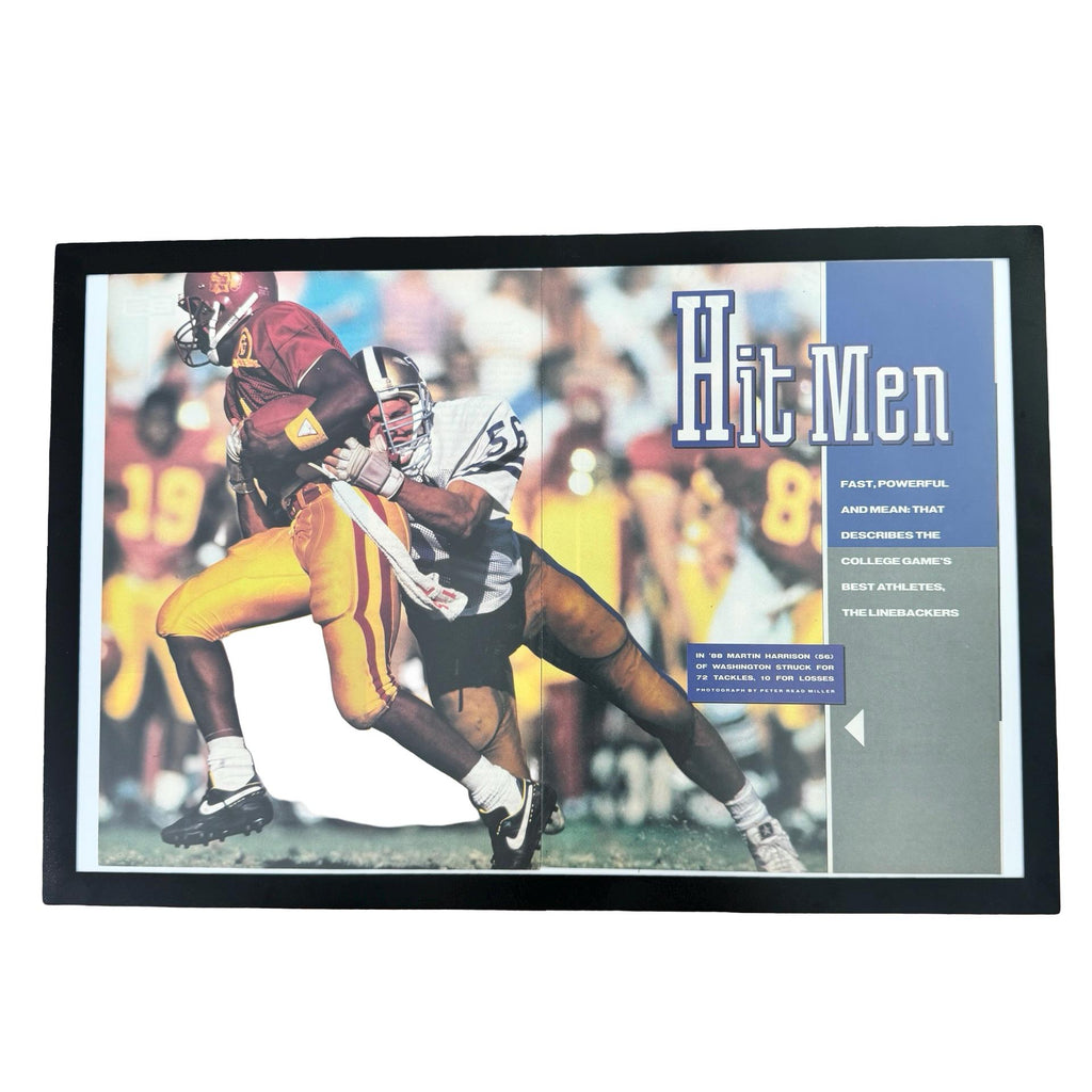 Sports Illustrated Hit Men College Linebackers Vintage Football Page