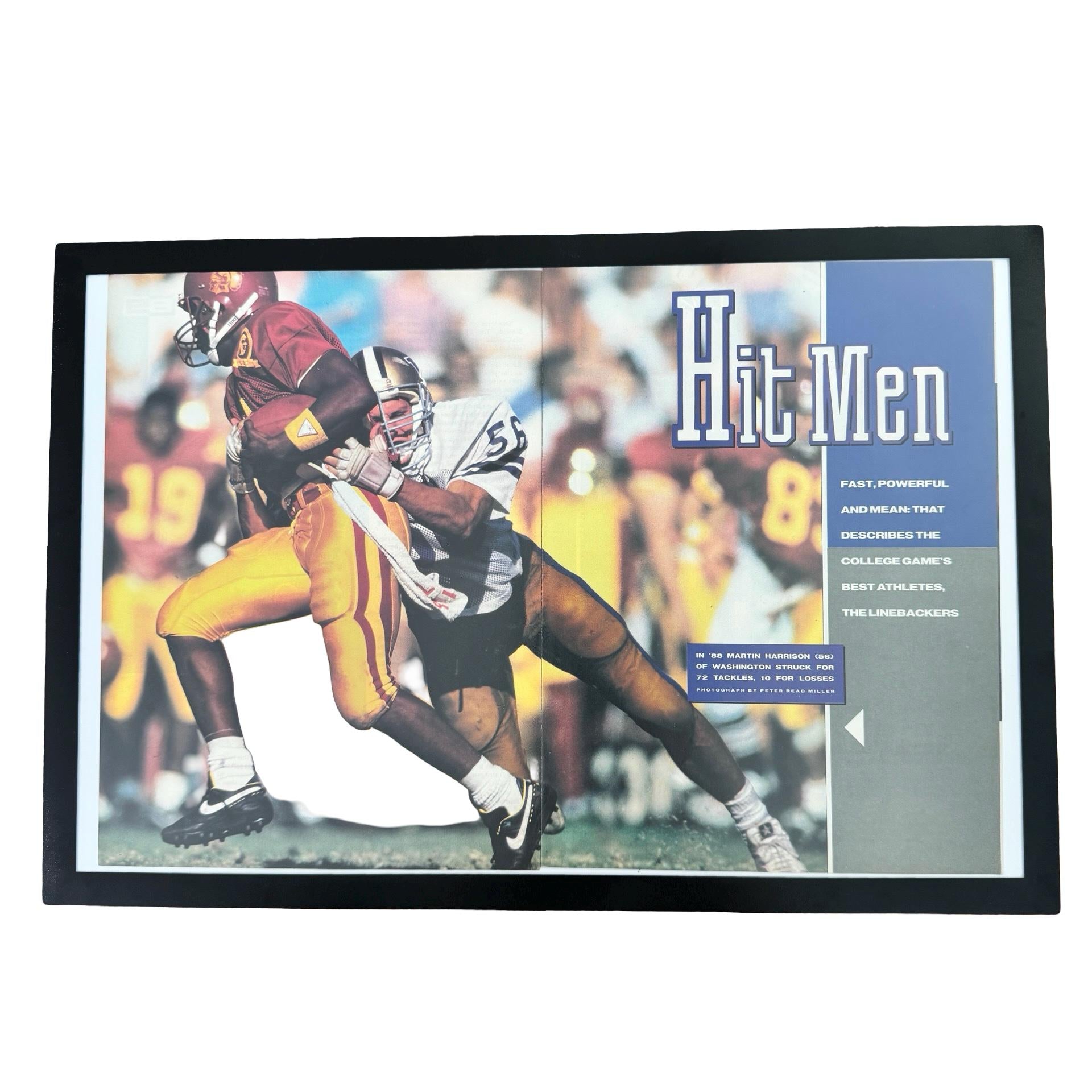 Sports Illustrated Hit Men College Linebackers Vintage Football Page