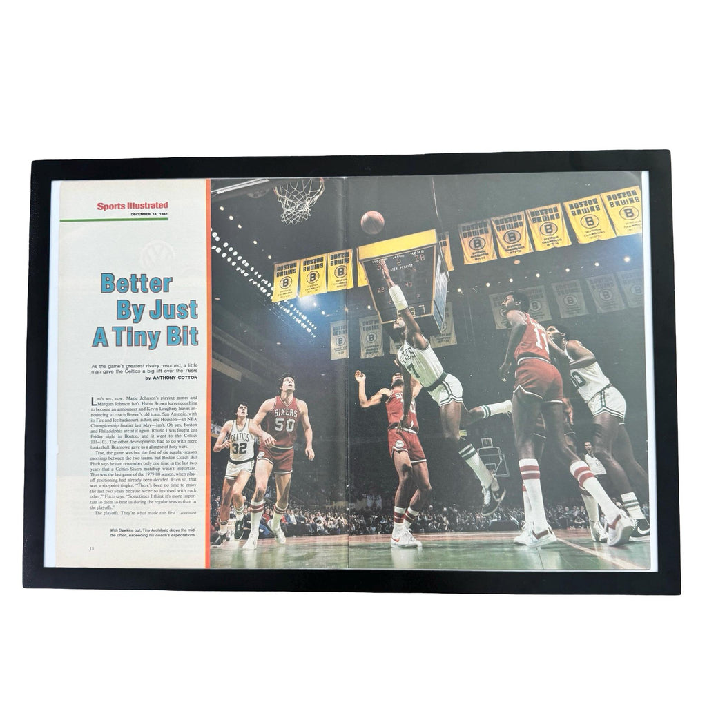 Sports Illustrated Better By Just A Tiny Bit Celtics Sixers Vintage Basketball