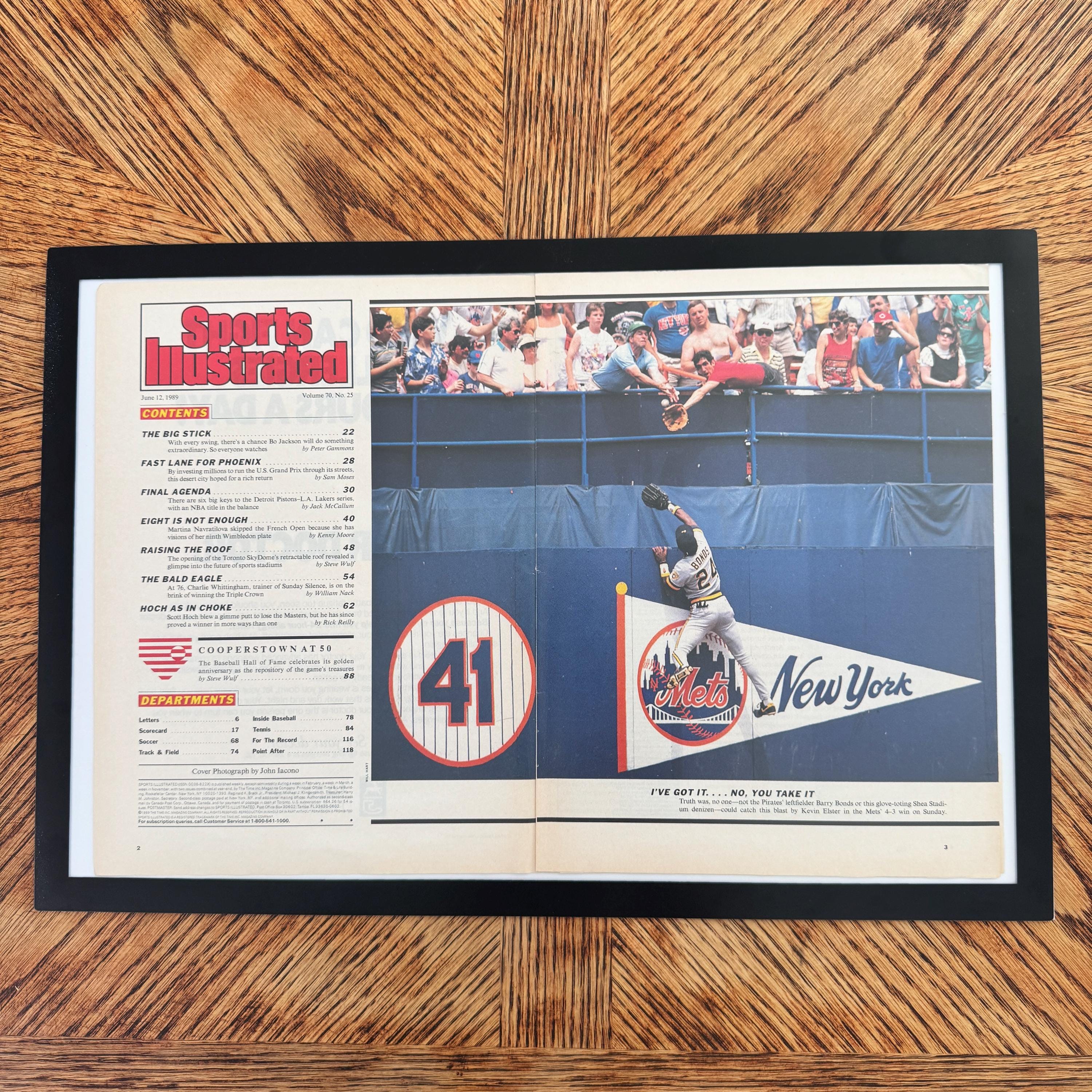 Sports Illustrated Ive Got It Barry Bonds Mets Vintage Baseball Catch