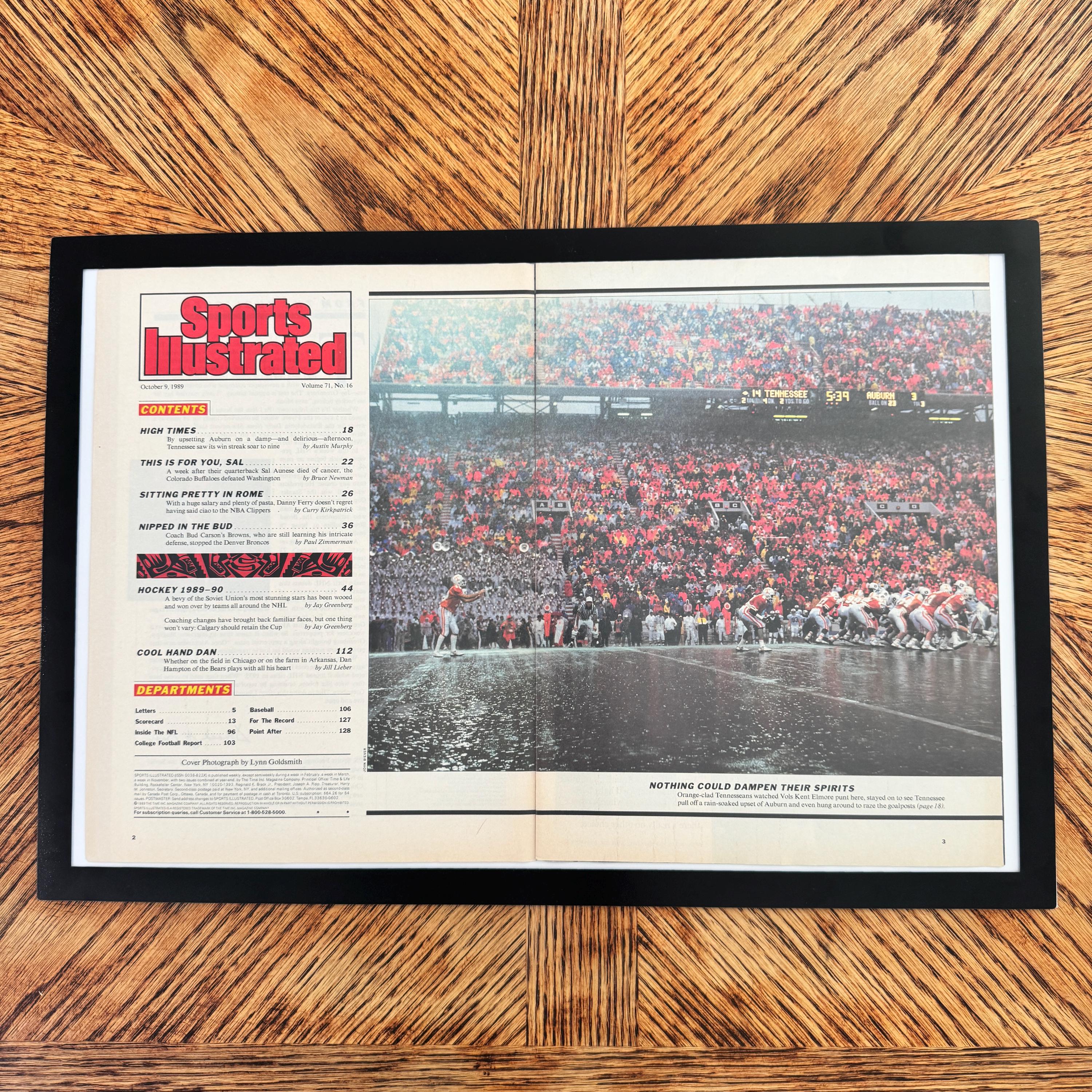Sports Illustrated Nothing Could Dampen Their Spirits Vintage College Football