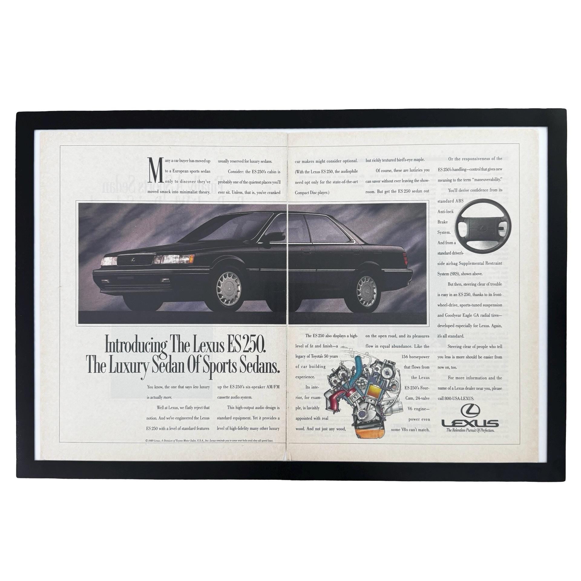 Lexus ES 250 Luxury Sedan Of Sports Sedans Vintage Car Ad