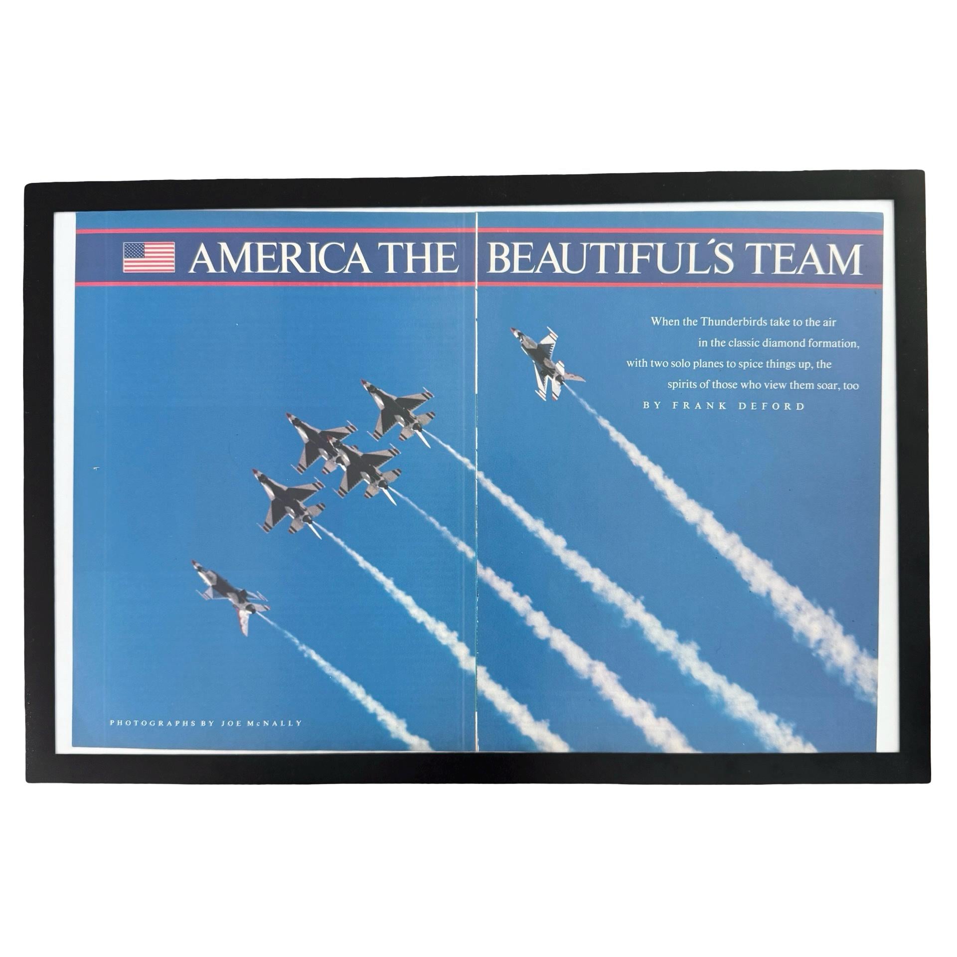 Sports Illustrated America The Beautifuls Team USAF Thunderbirds Vintage Page