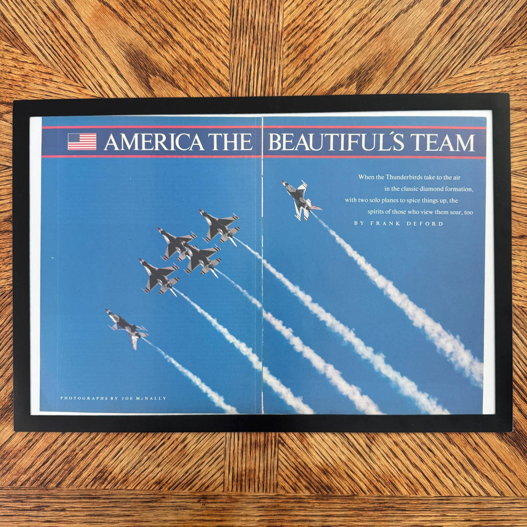 Sports Illustrated America The Beautifuls Team USAF Thunderbirds Vintage Page