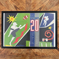 Sports Illustrated College Football Top 20 Ann Field Vintage Art Illustration