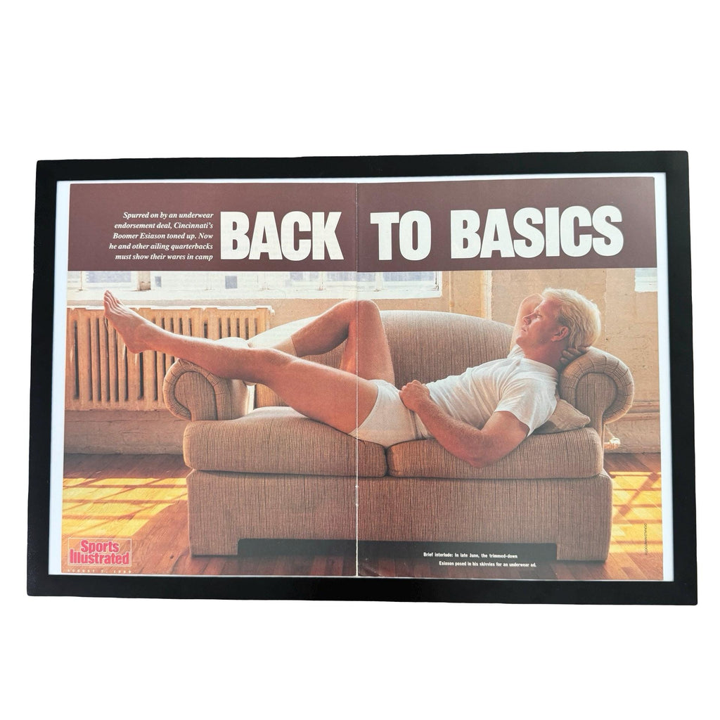 Sports Illustrated Back To Basics Boomer Esiason Vintage Football Page