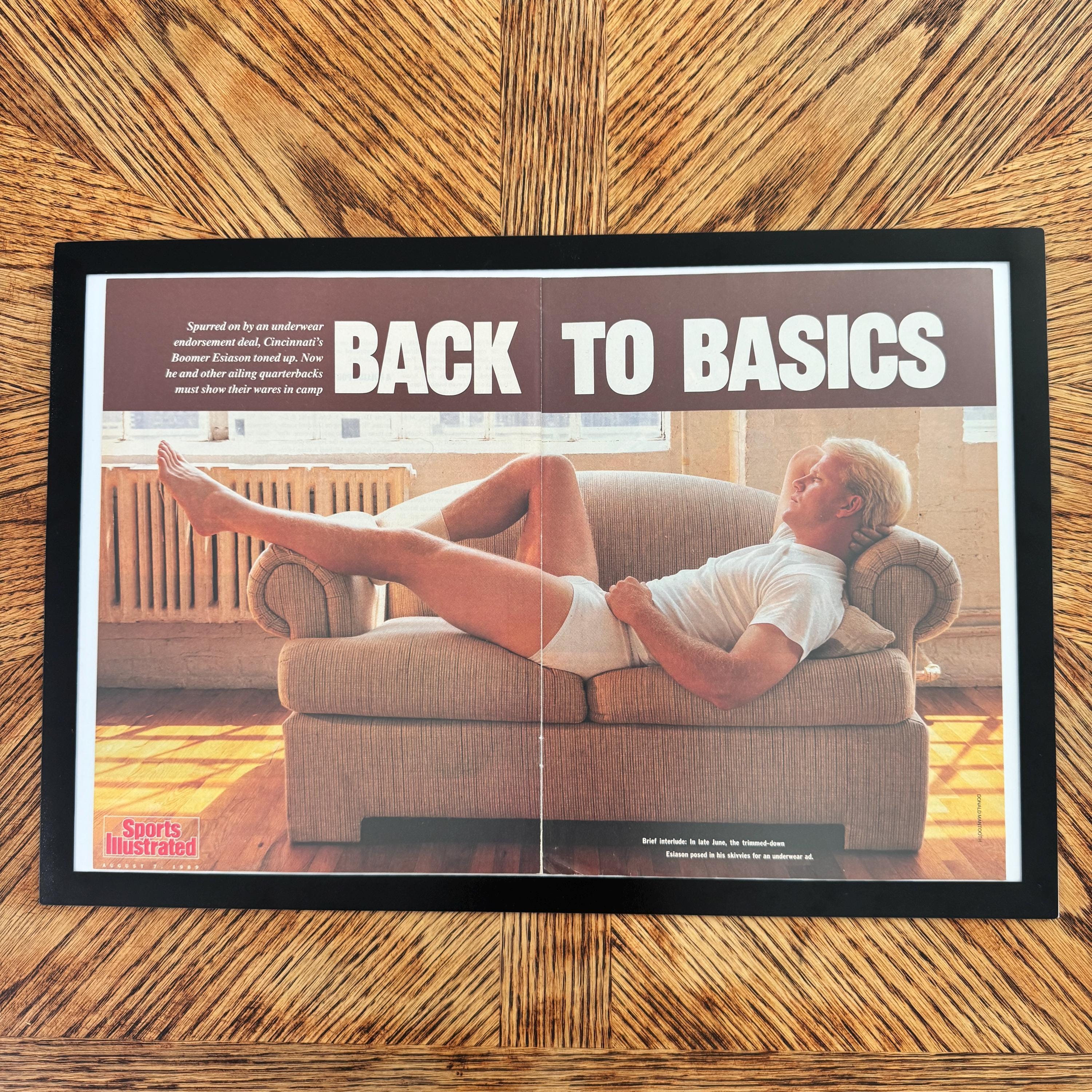 Sports Illustrated Back To Basics Boomer Esiason Vintage Football Page