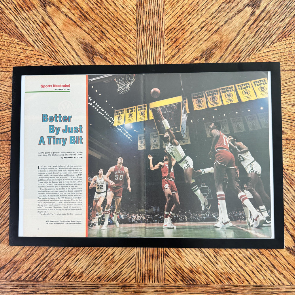Sports Illustrated Better By Just A Tiny Bit Celtics Sixers Vintage Basketball