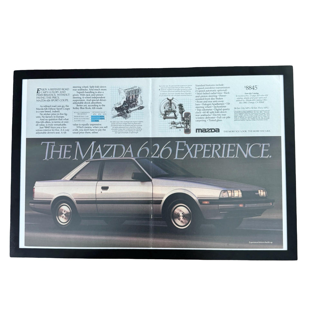 Mazda 626 Experience Sport Coupe Vintage Car Ad