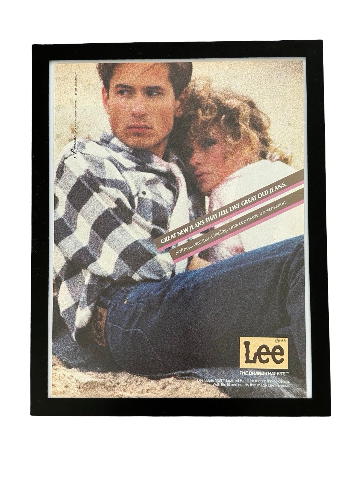 Lee Jeans Great New Jeans That Feel Like Great Old Jeans Vintage 1985 Ad Print