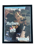 Marlboro Man Cowboy Vintage 1985 Cigarette Ad Print Western Wall Art