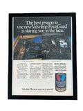 Valvoline FourGard Motor Oil Vintage 1985 Ad Print Garage Wall Art