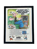 Popeye Parker Brothers Vintage 1983 Video Game Ad Print Retro Gaming Art