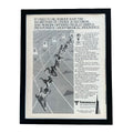 Transamerica Life Insurance 1984 Olympics 200-Meters Framed Vintage Magazine Ad
