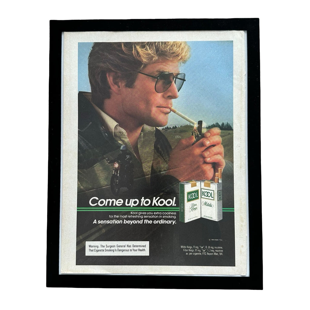 Kool Cigarettes Come Up To Kool Framed Vintage Magazine Ad