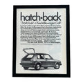 Volkswagen Golf Hatchback Its Not A Car 1984 Framed Vintage Magazine Ad