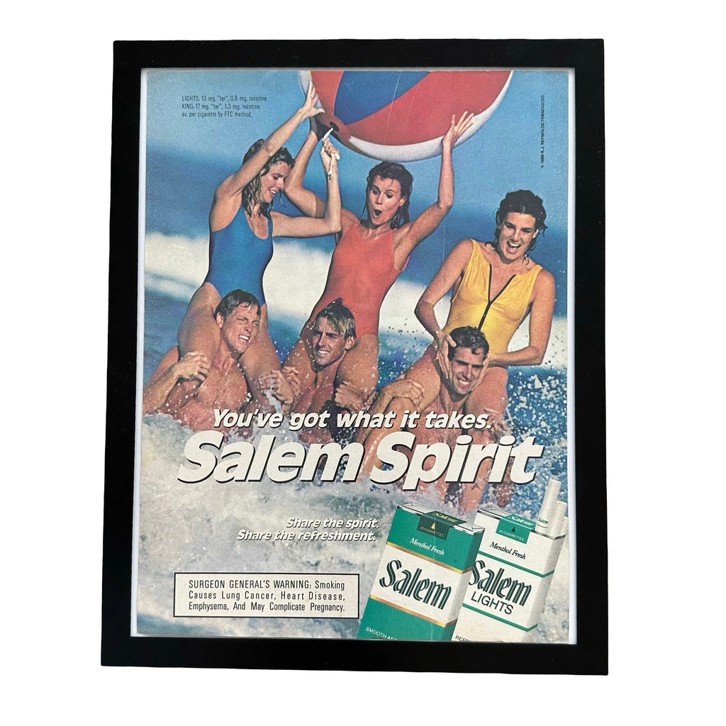 Salem Spirit Youve Got What It Takes Beach Framed Vintage Magazine Ad
