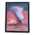 USPS Express Mail When We Say Overnight Eagle Framed Vintage Magazine Ad