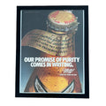 Miller High Life Our Promise Of Purity 1986 Framed Vintage Magazine Ad