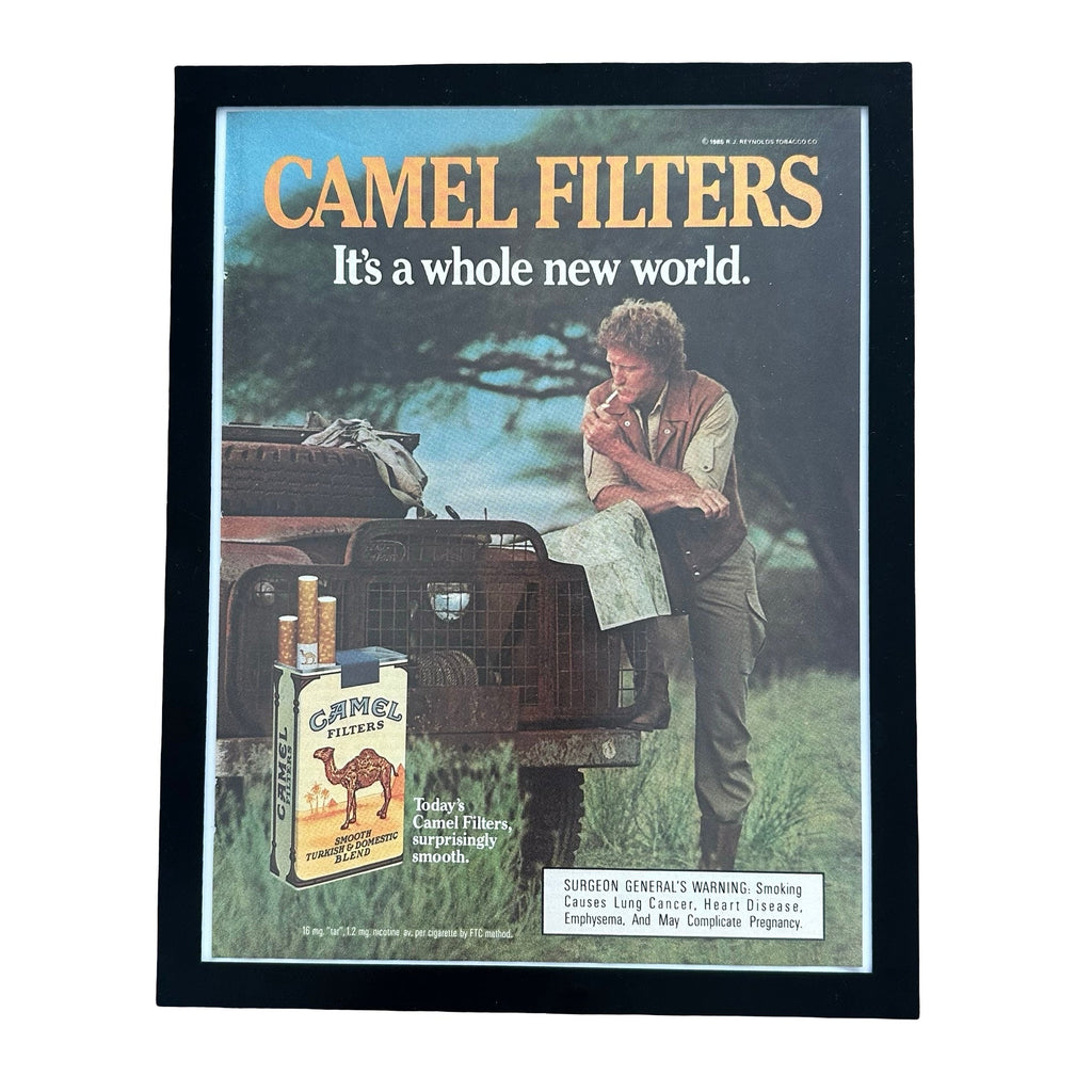 Camel Filters Its A Whole New World Safari Framed Vintage Magazine Ad