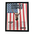 ESPN Americas Olympics US Olympic Festival Diver Framed Vintage Magazine Ad