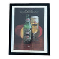 Heineken Americas Number One Imported Beer Taste Framed Vintage Magazine Ad