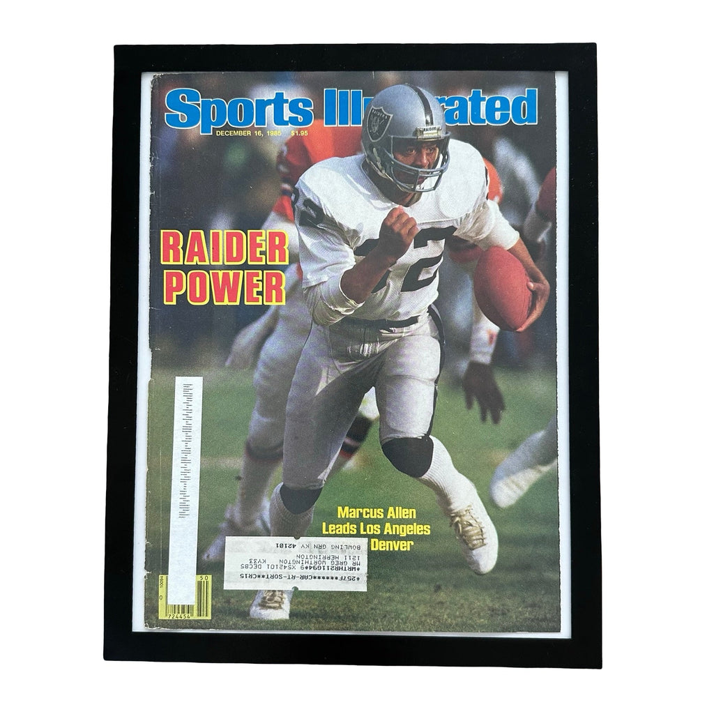 Sports Illustrated Marcus Allen Raider Power 1985 Framed Vintage Cover