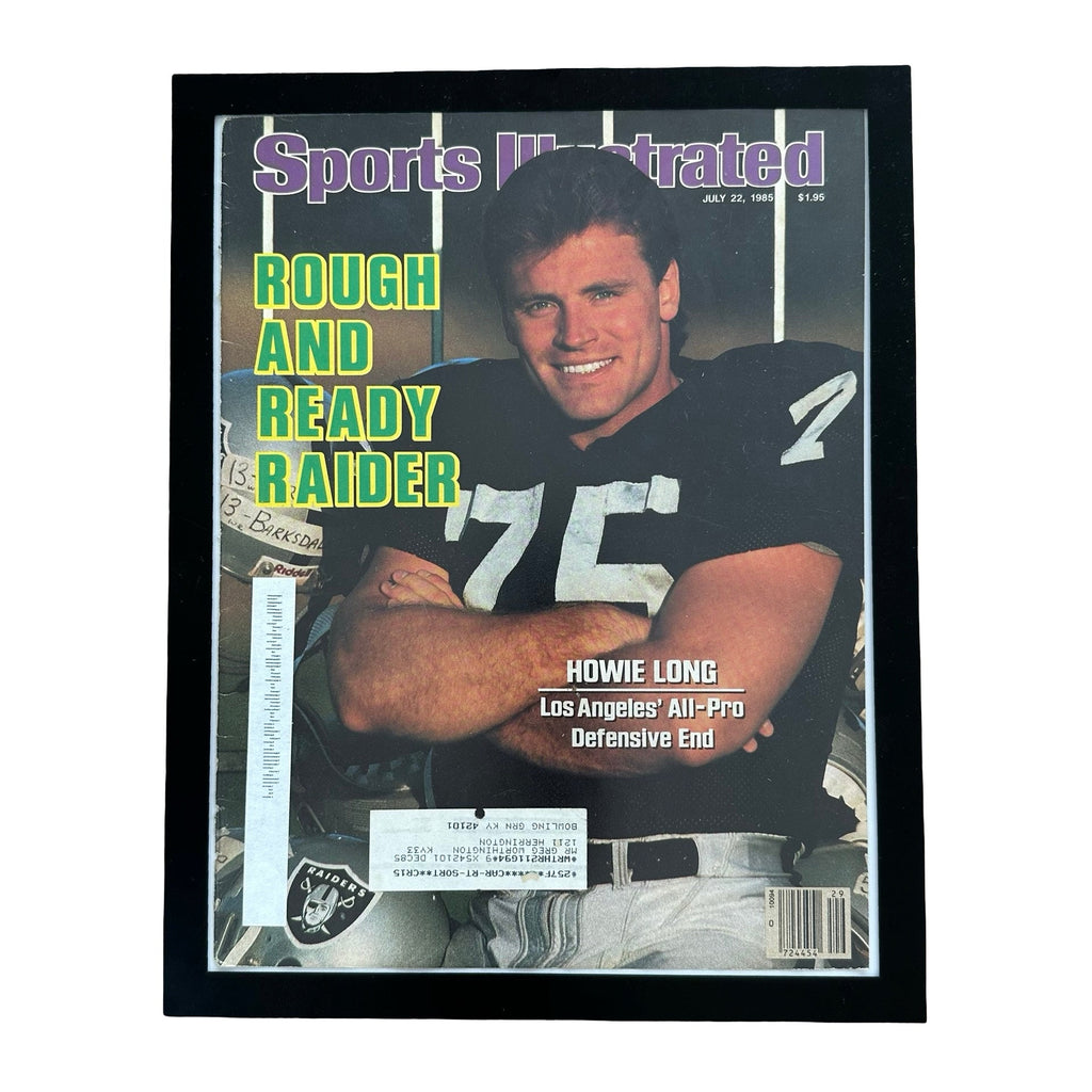 Sports Illustrated Howie Long Rough And Ready Raider 1985 Framed Vintage Cover