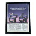 Sears Color TV Seven Contemporary Reasons 1982 Framed Vintage Magazine Ad