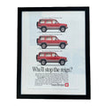 Isuzu Trooper 4x4 1989 Whol Stop The Reign Four Wheeler Best Buy Framed Vintage Magazine Ad