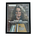 Golden Lights Cigarettes 1980 You Really Know Youre Smoking Framed Vintage Magazine Ad