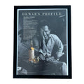 Dewars White Label Scotch Profile Mark Story 1983 Framed Vintage Magazine Ad
