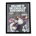 ESPN Schools Of Hard Knocks CFA College Football 1986 Framed Vintage Magazine Ad