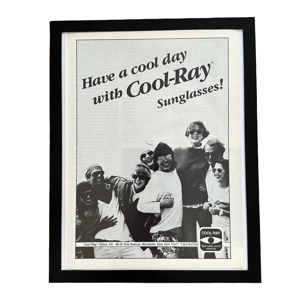 Cool Ray Sunglasses Have A Cool Day Framed Vintage Magazine Ad