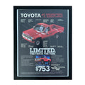 Toyota Number 1 Trucks Limited Edition 1986 Framed Vintage Magazine Ad