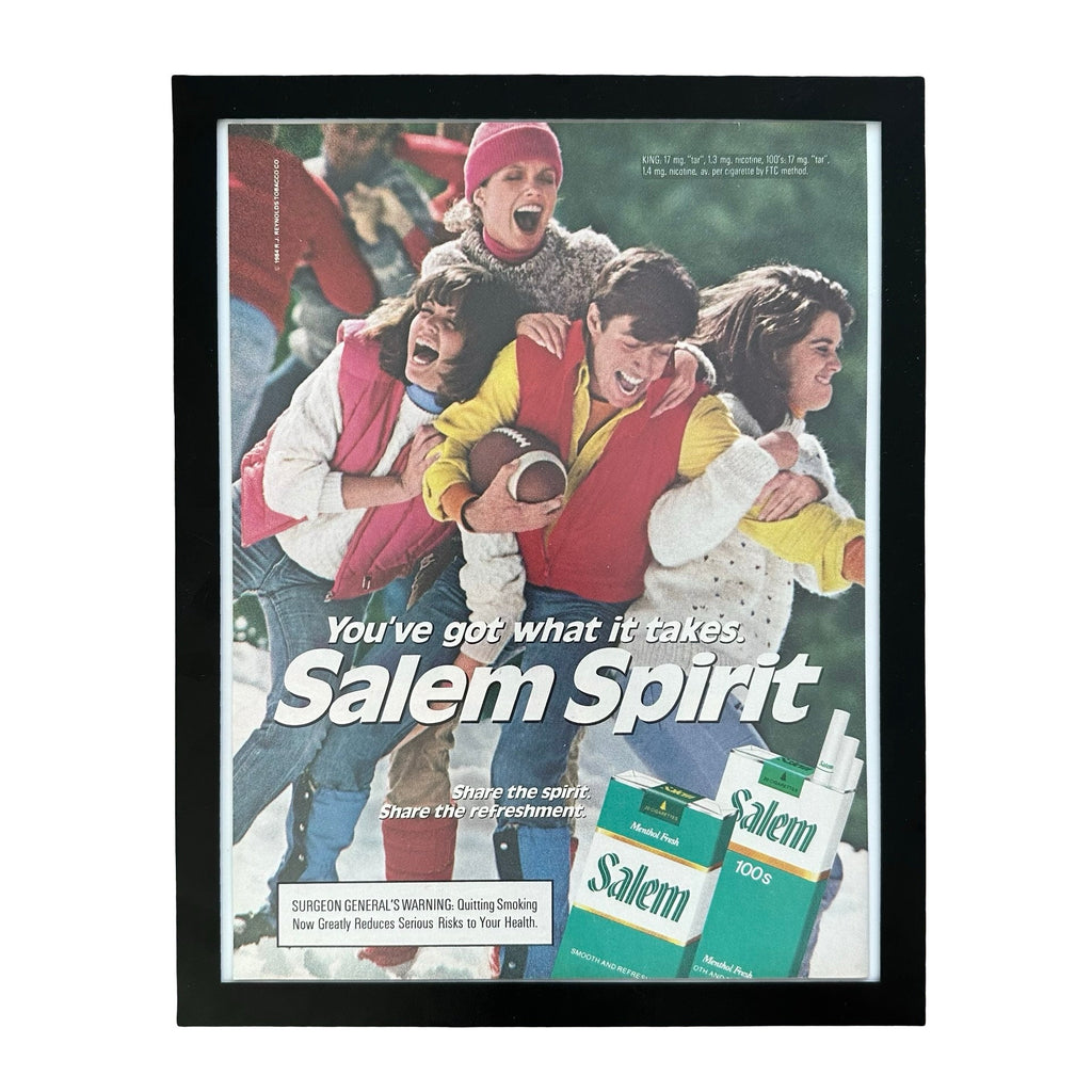 Salem Spirit Cigarettes Youve Got What It Takes 1984 Framed Vintage Magazine Ad